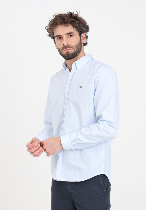 Lacoste Camicie Celeste da uomo