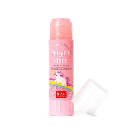 Legami, Colla Stick con Glitter, Glitter Rosa