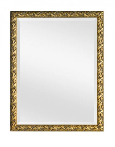 MOBILI 2G - Specchiera in foglia oro rettangolare Misure: 69 x 89 x 3