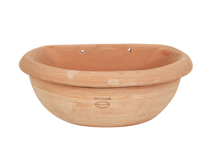 Biscottini Biscottini Vasca Contenitore Terracotta Galestro 45x35x15 Made Italy 100%