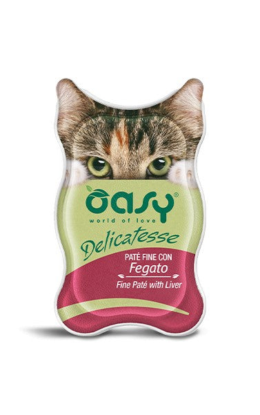 Oasy Adult Gatti Delicatesse Fegato Vaschetta 85gr
