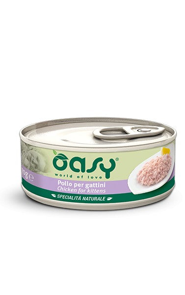 Oasy Gattini Specialità Naturale Pollo Scatoletta 70gr