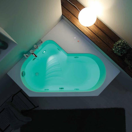 Vasca da Bagno ad angolo DIAMANTE dimensioni 120x120 h55