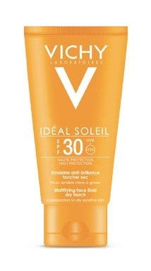 Crema viso ideal soleil dry touch 30 spf