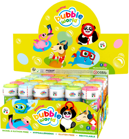 Bolle di Sapone "Animal Bubbles" in confezione da 36PZ