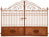 Biscottini CANCELLO IN FERRO L320XPR7XH245 CM battuto forgiato mano. Offerta Speciale