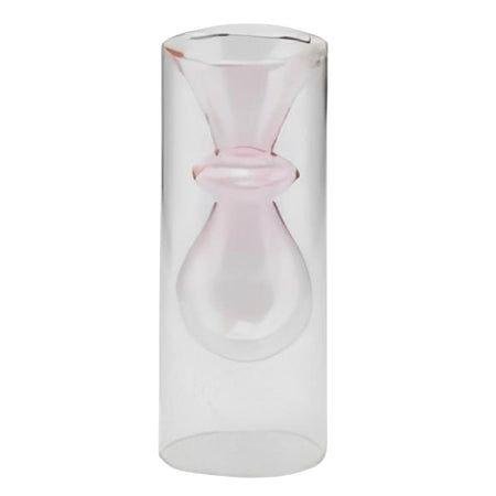 Vaso rosa "Forme" decorazione per fiori e piante da interno Ø8 x h20 cm