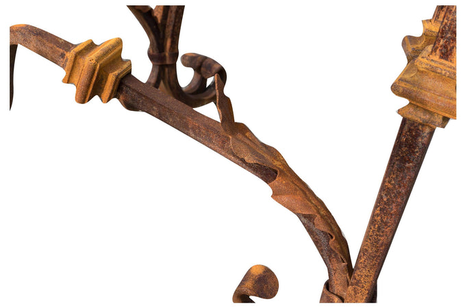 Biscottini Base Tavolo Rotonda Biscottini in Ferro Pieno Forgiato a Mano 145x145x74