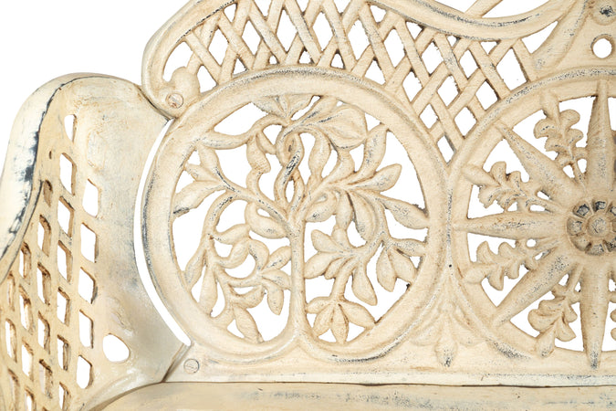 Biscottini Panchina Liberty in ghisa finitura anticata Molto robusta, stabile Offerta