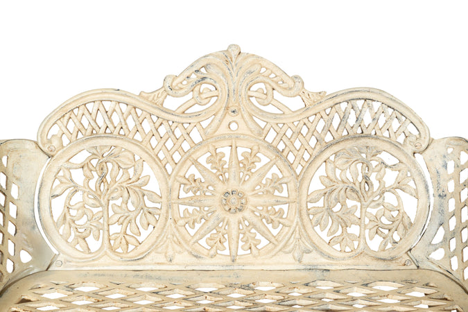 Biscottini Panchina Liberty in ghisa finitura anticata Molto robusta, stabile Offerta