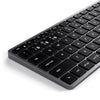 Satechi Slim X1 tastiera Ufficio Bluetooth QWERTY Inglese Nero, Grigio (Satechi Slim X1 - tastatur - QWERTY -)