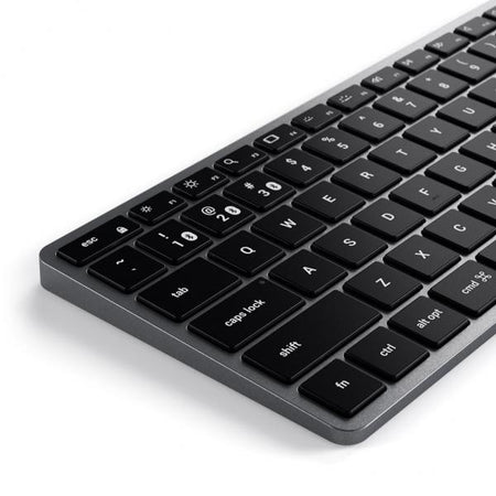 Satechi Slim X1 tastiera Ufficio Bluetooth QWERTY Inglese Nero, Grigio (Satechi Slim X1 - tastatur - QWERTY -)
