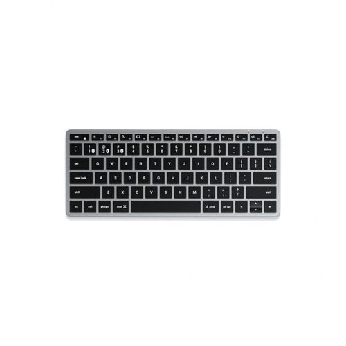 Satechi Slim X1 tastiera Ufficio Bluetooth QWERTY Inglese Nero, Grigio (Satechi Slim X1 - tastatur - QWERTY -)