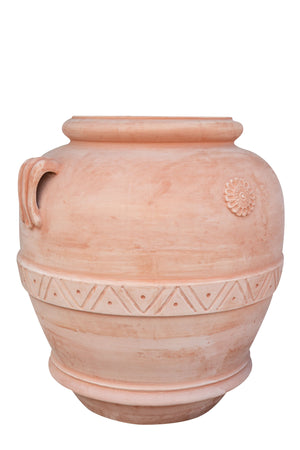 Biscottini Biscottini Orcio Vaso Terracotta Galestro Festonato Fatto a Mano 130x140 Made