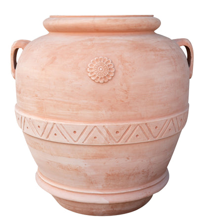 Biscottini Biscottini Orcio Vaso Terracotta Galestro Festonato Fatto a Mano 130x140 Made