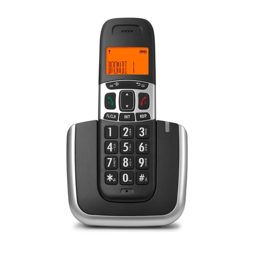 telefono cordless brondi bravo  platinum nero/argento