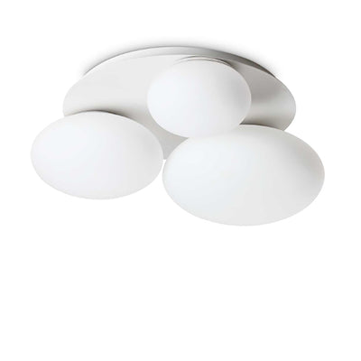 Plafoniera Ideal lux NINFEA 306964 GX53 LED bianco lampada soffitto parete moderna