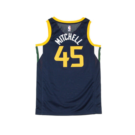 NIKE NBA Canotta Basket Uomo Nba Swingman Jersey Icon Edition No 45 Donovan Mitchell Utajaz Road College Navy/sundial da uomo