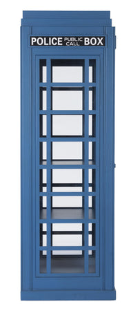 Libreria cabina telefonica Inglese "Police", Mobile londinese con vetri laterali
