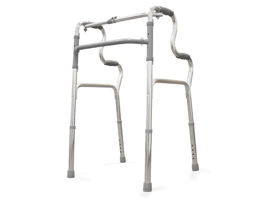 Deambulatore in alluminio con braccioli ergonomici