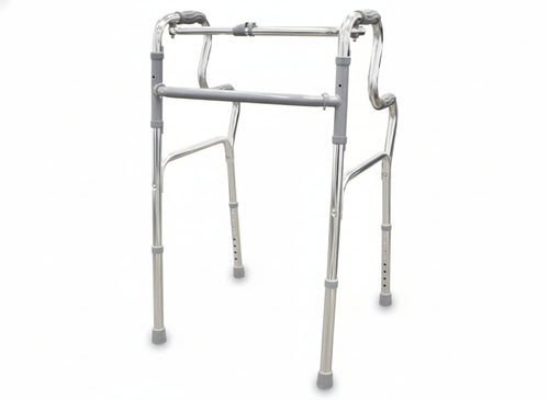 Deambulatore in alluminio con braccioli ergonomici