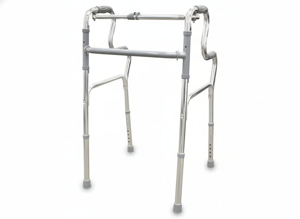 Deambulatore in alluminio con braccioli ergonomici