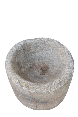 Biscottini Biscottini Mortaio Antico Gigante Pietra  54x42 Macina Sementi Arredo Giardino