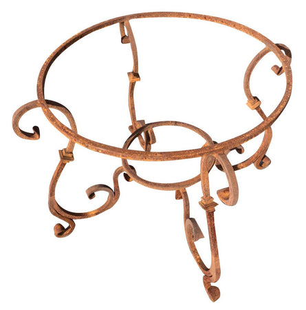 Biscottini Biscottini Base Tavolo Rotonda Ferro Forgiato Naturale Interno Esterno