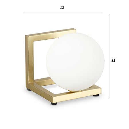 Abat-jour ottone ANGOLO 284361 G9 LED lampada tavolo classica sfera