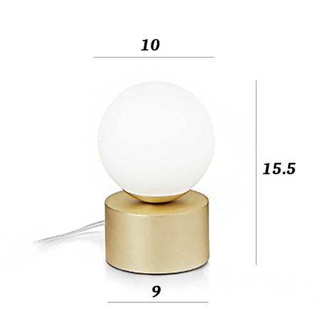 Abat-jour ottone PERLAGE 292458 G9 LED lampada tavolo classica sfere