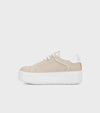 Janet & Janet sneakers donna in pelle beige/white J-002 J81