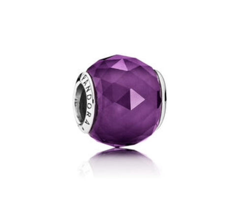 Pandora - Charm Sfera Sfaccettata Viola