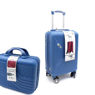Valigia Rigida Trolley Bagaglio a Mano con BeautyCase Ruote staccabili 45x36x20cm