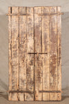 Biscottini Porta portone in legno massello e ferro da interno o da esterno vecchia e antica medievale scorrevole