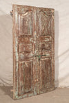 Biscottini Porta portone in legno massello e ferro da interno o da esterno vecchia e antica medievale scorrevole