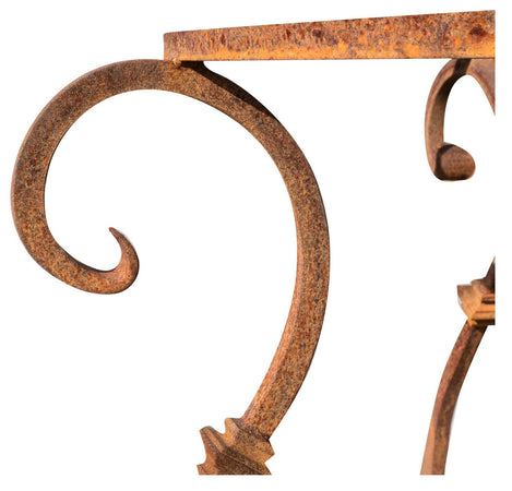 Biscottini Biscottini Base Tavolo Rotonda Ferro Forgiato Naturale Interno Esterno