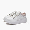 Emanuelle Vee sneakers donna in pelle white pink Bice 302 12