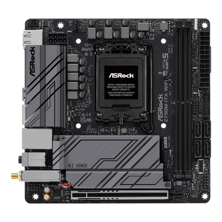 MB Asrock 1700 Intel Z790M ITX WIFI 2xDDR5- 4xSATA3 Hyper M.2- HDMI DP eDP- mini ITX