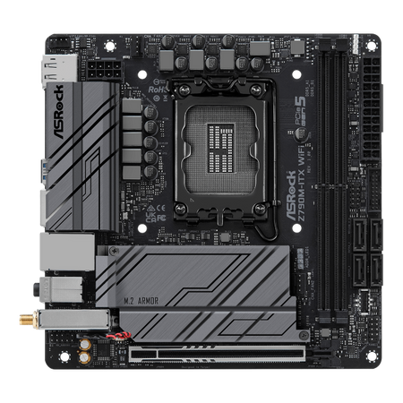MB Asrock 1700 Intel Z790M ITX WIFI 2xDDR5- 4xSATA3 Hyper M.2- HDMI DP eDP- mini ITX