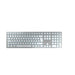 CHERRY KW 9100 SLIM FOR MAC tastiera Universale USB + Bluetooth QWERTY Inglese Argento (CHERRY KW 9100 SLIM - Keyboard - wireless - 2.4 GHz, Bluetooth 4.0 - QWERTY - UK - key switch: CHERRY SX - whit
