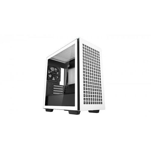 DeepCool CH370 WH Mini Tower Bianco (DeepCool CH370 WH, White, Mini Tower Chassis w/ Tempered Glass Window, 1x 120mm Fan, 2x USB 3.0, mATX/mITX)