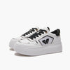 Emanuelle Vee sneakers donna Bice in pelle e tessuto white-black 302 17