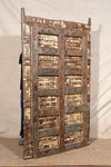 Biscottini Porta portone in legno massello e ferro da interno o da esterno vecchia e antica medievale scorrevole