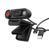j5create JVU250-N Webcam HD con commutazione di messa a fuoco automatica e manuale (HD WEBCAM WITH AUTO MANUAL - FOCUS SWITCH BLACK)