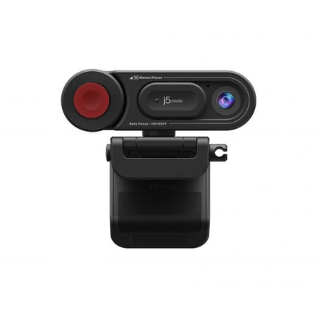 j5create JVU250-N Webcam HD con commutazione di messa a fuoco automatica e manuale (HD WEBCAM WITH AUTO MANUAL - FOCUS SWITCH BLACK)