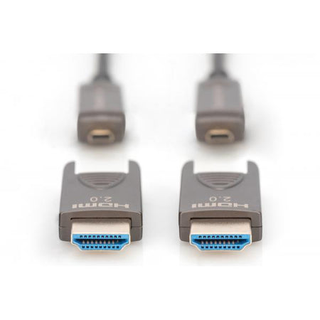 Digitus Cavo in fibra ottica ibrido 4K - HDMI AOC con 10m connettore rimovibile (10M 4K HDMI AOC CABLE - 4KX2K60HZ DETOUCABLE PLUGS)