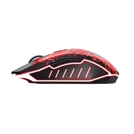 Mouse Ottico Trust 24750 - Optical Wireless senza fili - 6 pulsanti - Luci Led - Nero