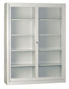 Armadio archivio documenti da ufficio con ante di vetro scorrevoli cm. 150x60x200h