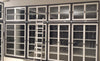 Armadio ufficio da archiviazione con piani e ante in vetro temperato cm. 180x37,5x200H