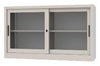 Sopralzo per armadio archiviazione a piani con ante scorrevoli in vetro cm. 120x60x85h